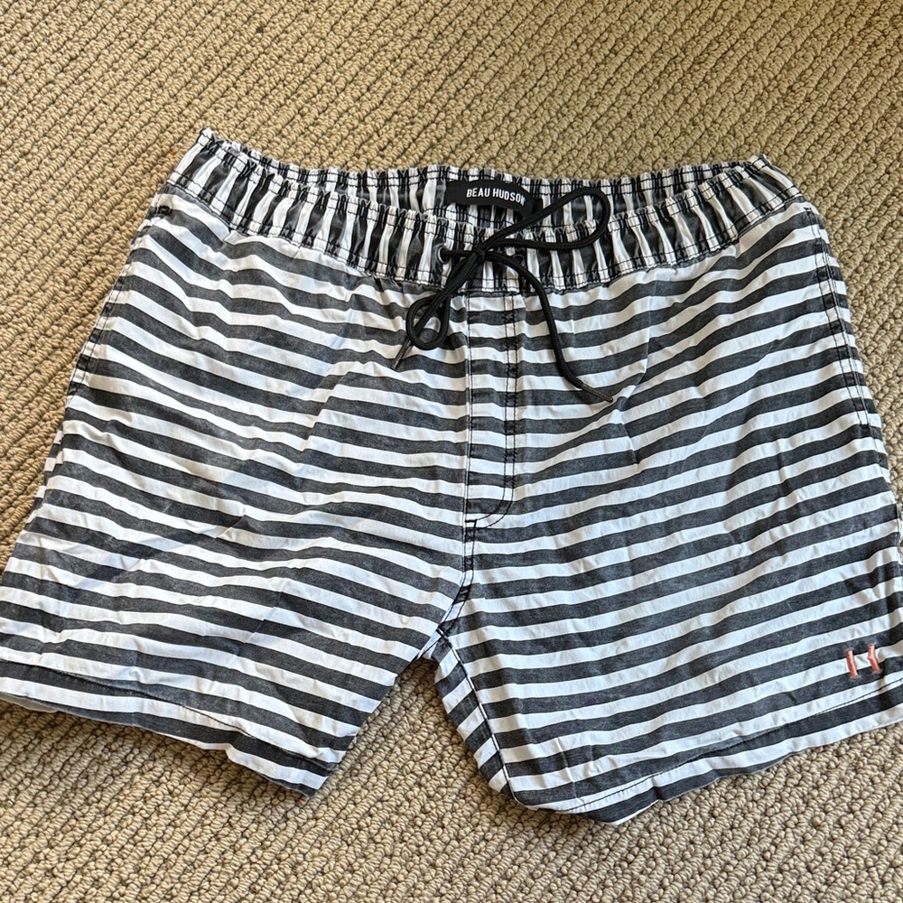 Beau Hudson Men's Striped Swim Trunks